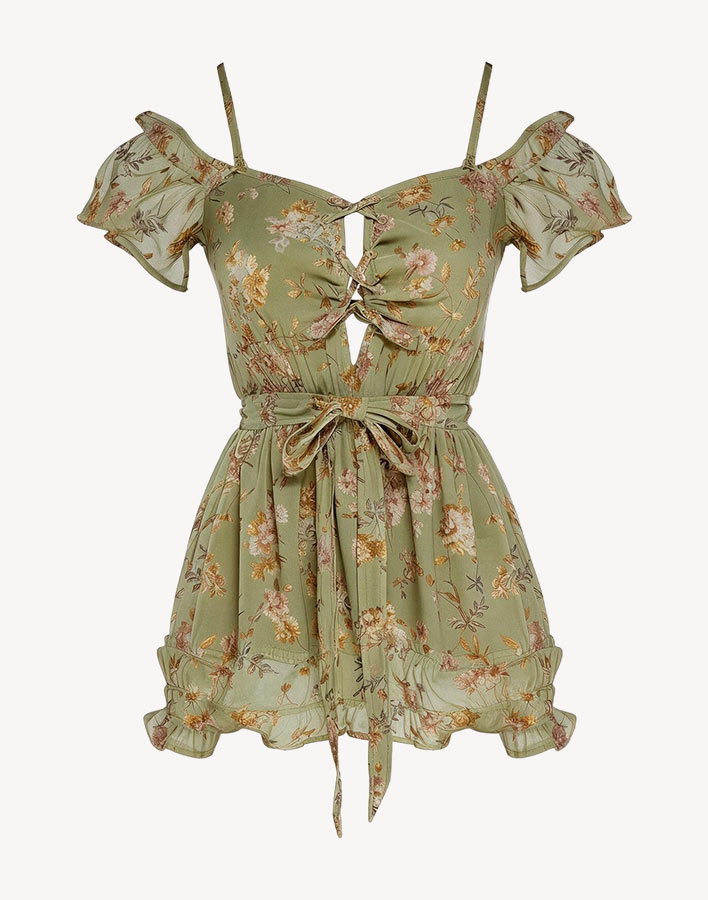 Mediterranean Escape Wrap Dress